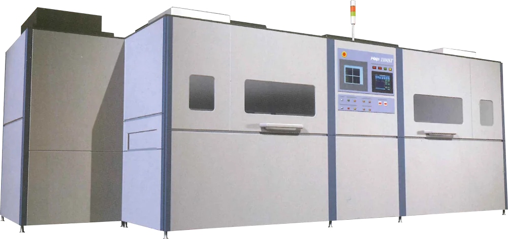 Exposure system for solder resist mounted with film mask scaling system